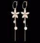Picture of Glaze Flower Tassel Earrings