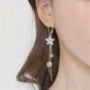 Picture of Glaze Flower Tassel Earrings