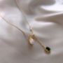Picture of Chic Elegant Green Gem Pearl Necklace