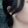 Picture of Opal Flower Leave Stud Earrings