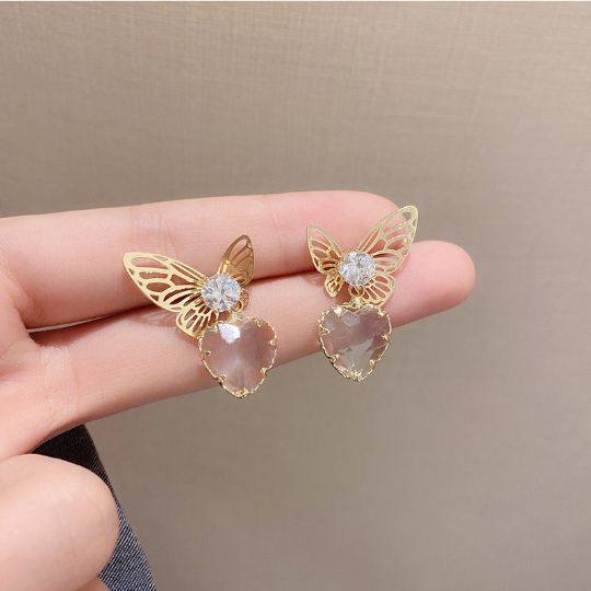 Picture of Butterfly Gold Plated Earrings