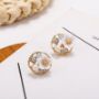 Picture of Geometric Pearl Earrings