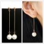 Picture of Simulated Pearl Drop Earrings