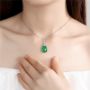 Picture of Green Swan Pendant Necklace
