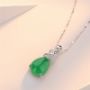 Picture of Green Swan Pendant Necklace
