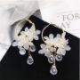 Picture of Crystal Flower Dangle Earrings