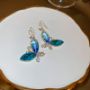 Picture of Zircon Diamond Butterfly Hook Earrings