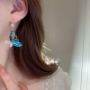 Picture of Zircon Diamond Butterfly Hook Earrings