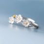 Picture of Silver Color Plum Flower Ring