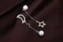 Picture of Pearl Star Moon Earrings