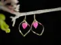 Picture of Real Rose Leaf Shape Earrings