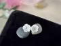 Picture of Sterling Silver White Real Mother of Pearl Stud Earring