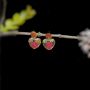 Picture of Handcrafted Real Floral Heart Earrings