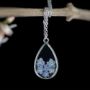 Picture of Water Drop Forget Me Not Flower Jewelry
