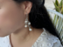 Picture of Real Mother of Pearl Leaf Earrings